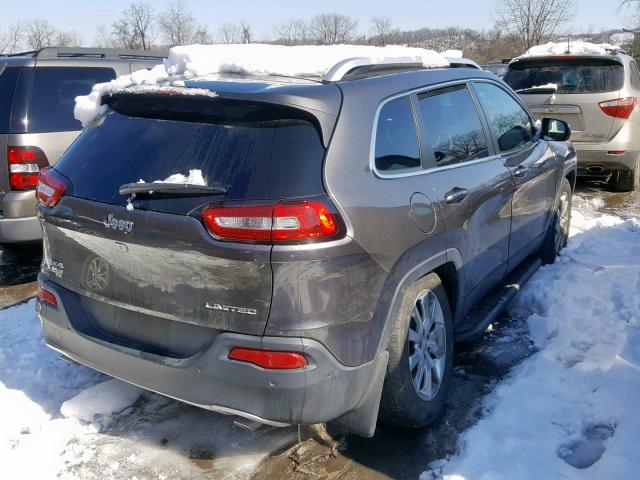 1C4PJMDS5EW140127 - 2014 JEEP CHEROKEE L GRAY photo 4