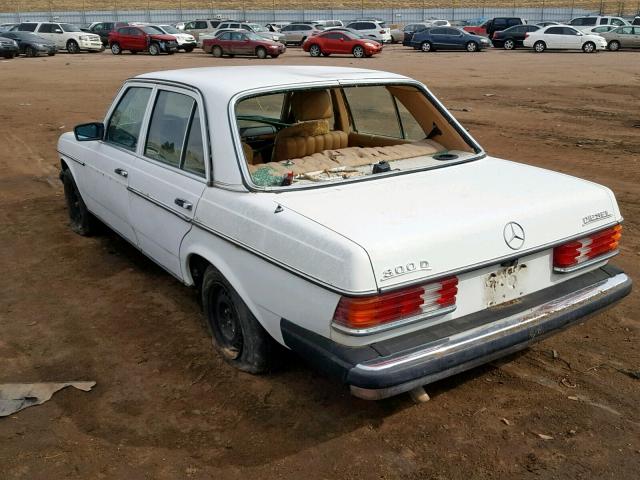 WDB12313012199166 - 1980 MERCEDES-BENZ 300 D WHITE photo 3