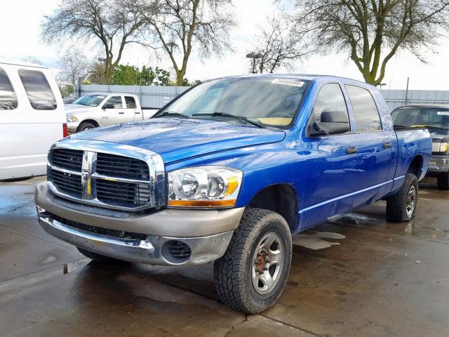 3D7LX39C06G143516 - 2006 DODGE RAM 3500 BLUE photo 2