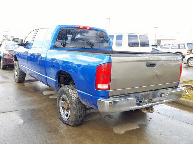 3D7LX39C06G143516 - 2006 DODGE RAM 3500 BLUE photo 3