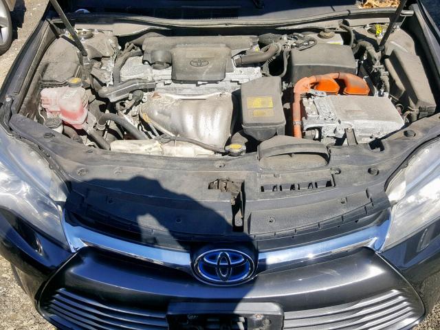 4T1BD1FK0FU157388 - 2015 TOYOTA CAMRY HYBR BLACK photo 7