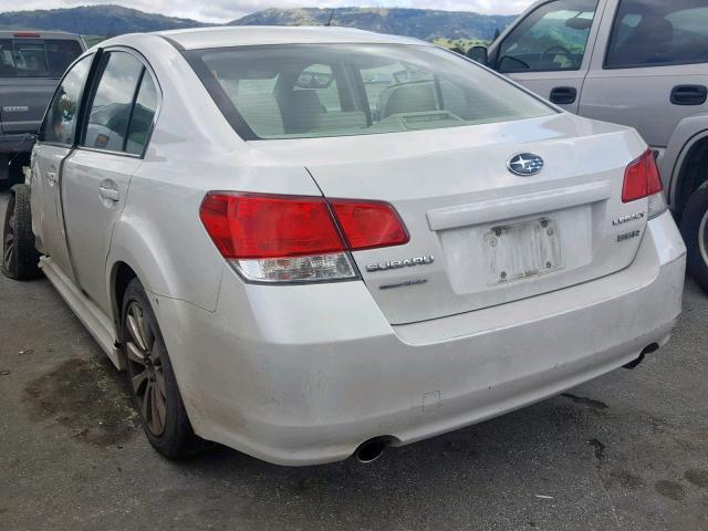 4S3BMDJ69A2232111 - 2010 SUBARU LEGACY 3.6 WHITE photo 3