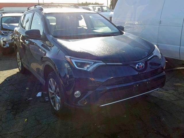 JTMDJREVXHD111893 - 2017 TOYOTA RAV4 HV LI BLUE photo 1