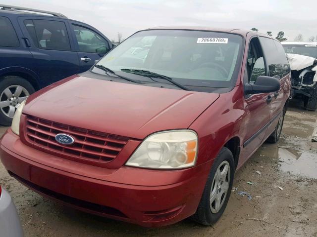 2FMZA50695BA79286 - 2005 FORD FREESTAR S RED photo 2