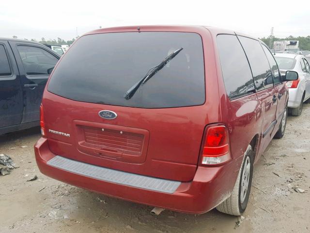 2FMZA50695BA79286 - 2005 FORD FREESTAR S RED photo 4