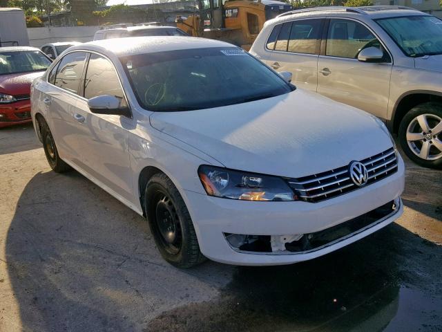 1VWBN7A30DC044447 - 2013 VOLKSWAGEN PASSAT SE WHITE photo 1