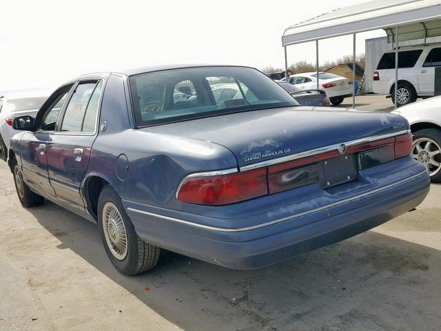 2MELM74W7TX693548 - 1996 MERCURY GRAND MARQ BLUE photo 3