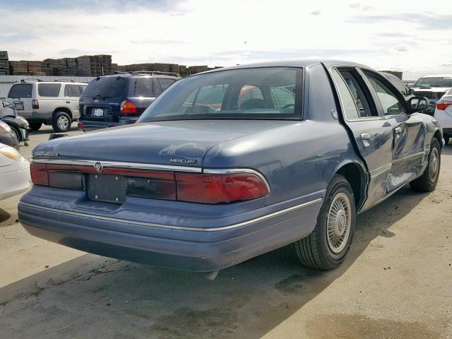 2MELM74W7TX693548 - 1996 MERCURY GRAND MARQ BLUE photo 4