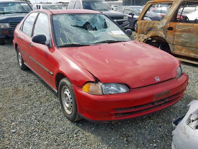 1HGEG8640SL020066 - 1995 HONDA CIVIC DX RED photo 1