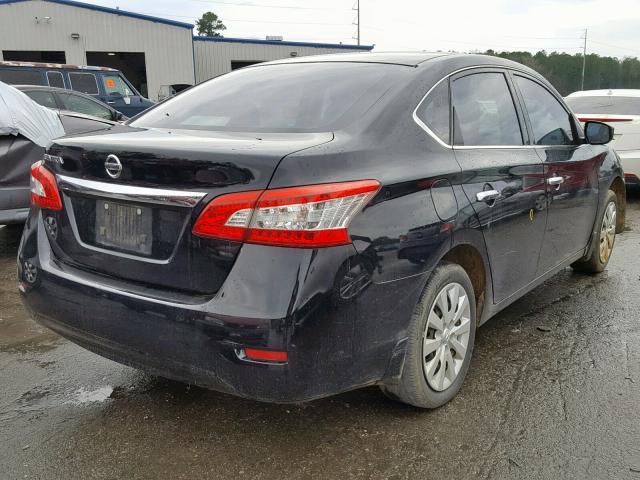 3N1AB7AP7FY379177 - 2015 NISSAN SENTRA S BLACK photo 4