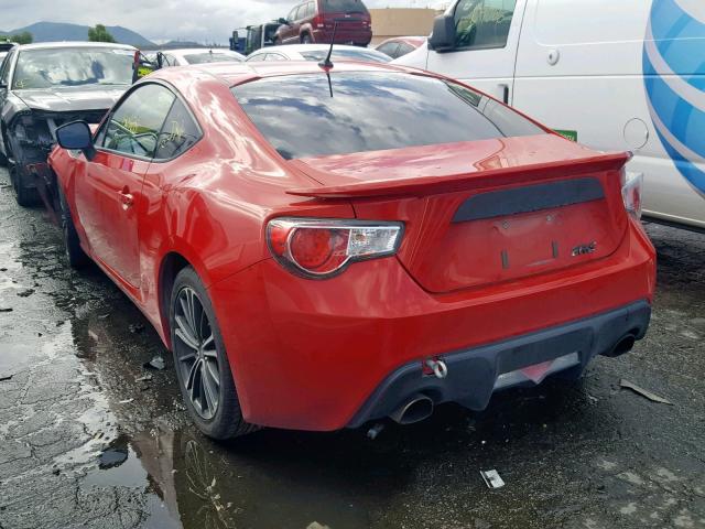 JF1ZNAA18D1726040 - 2013 TOYOTA SCION FR-S RED photo 3
