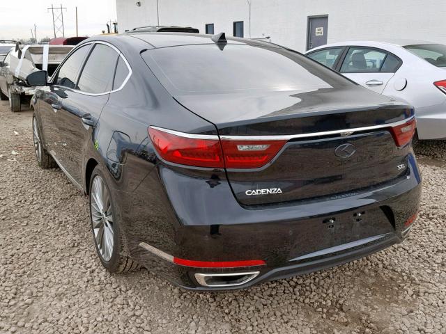 KNALC4J16J5100012 - 2018 KIA CADENZA LU BLACK photo 3