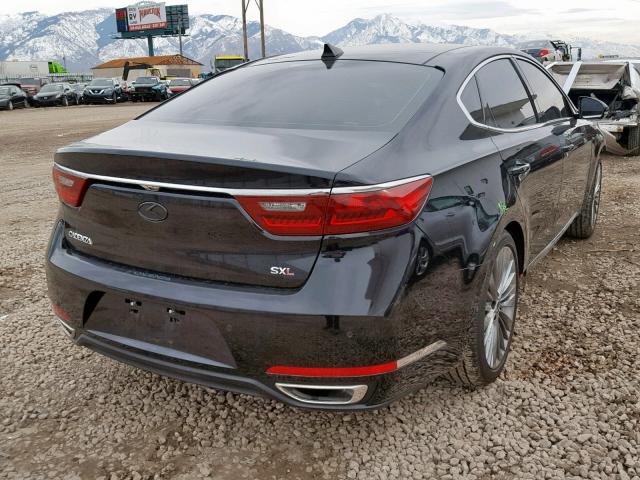 KNALC4J16J5100012 - 2018 KIA CADENZA LU BLACK photo 4