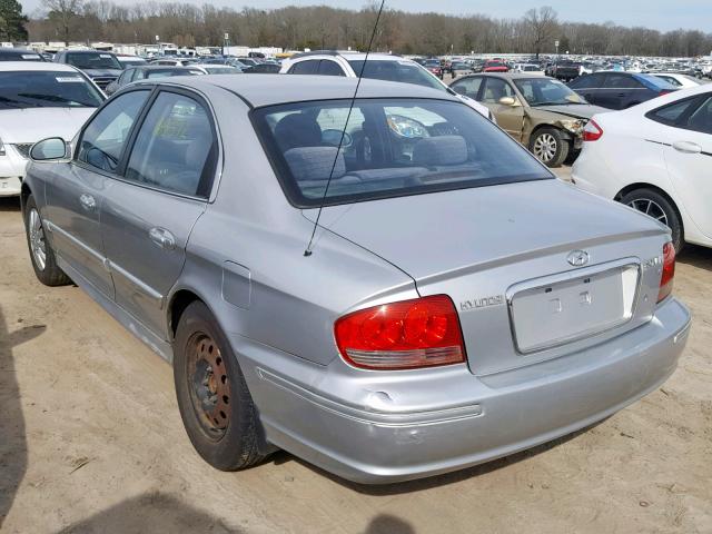 KMHWF25H65A106999 - 2005 HYUNDAI SONATA GL SILVER photo 3