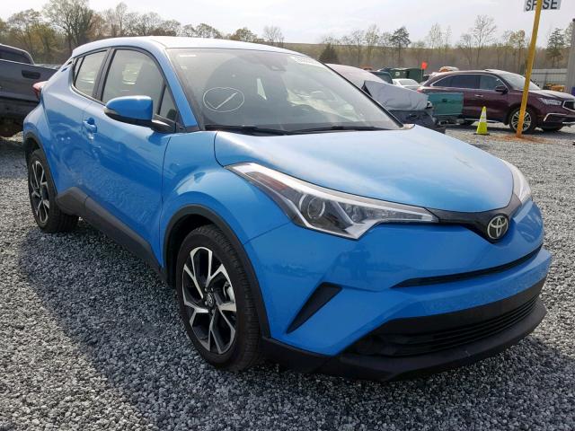 JTNKHMBXXK1018985 - 2019 TOYOTA C-HR XLE BLUE photo 1