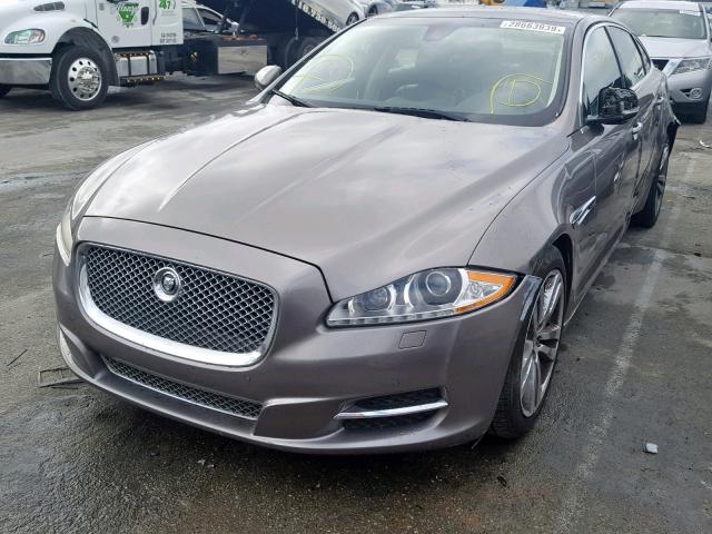 SAJWA2GB5BLV05013 - 2011 JAGUAR XJ SUPERCH GRAY photo 2