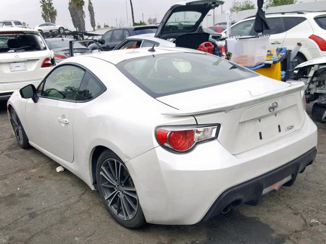 JF1ZNAA1XE9707010 - 2014 TOYOTA SCION FR-S WHITE photo 3