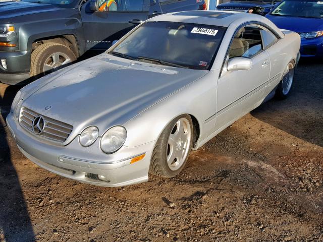 WDBPJ75J9YA002095 - 2000 MERCEDES-BENZ CL 500 SILVER photo 2