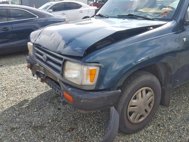 JT4VD10A4P0007391 - 1993 TOYOTA T100 GREEN photo 9