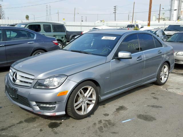 WDDGF4HB8CA724999 - 2012 MERCEDES-BENZ C 250 GRAY photo 2