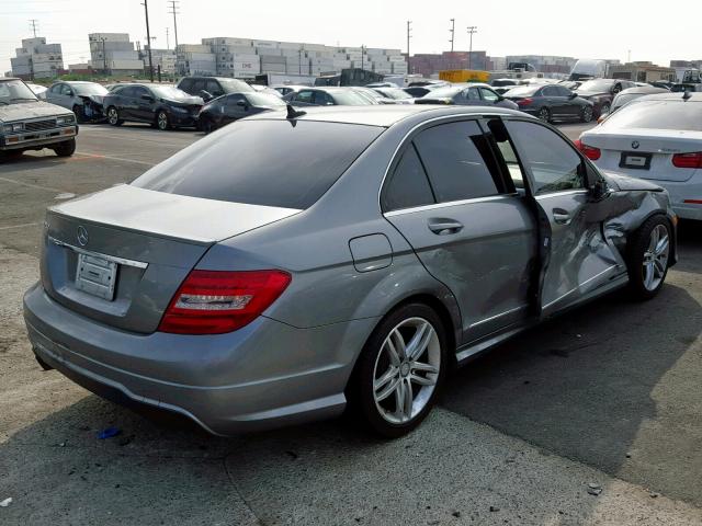 WDDGF4HB8CA724999 - 2012 MERCEDES-BENZ C 250 GRAY photo 4