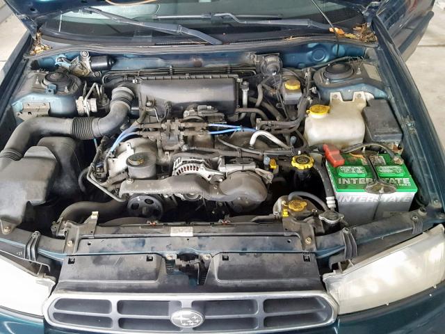 4S3BK4351X7301623 - 1999 SUBARU LEGACY L GREEN photo 7