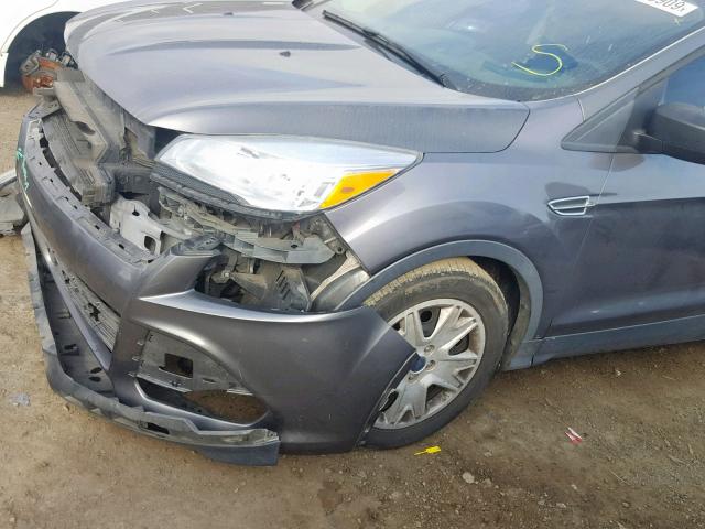 1FMCU0F75EUC22552 - 2014 FORD ESCAPE S GRAY photo 9