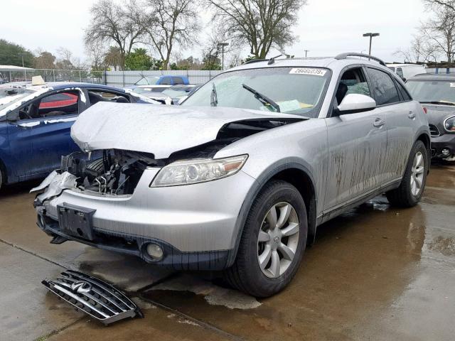 JNRAS08W74X210549 - 2004 INFINITI FX35 SILVER photo 2