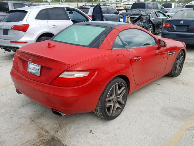 WDDPK4HA9FF102907 - 2015 MERCEDES-BENZ SLK 250 RED photo 4