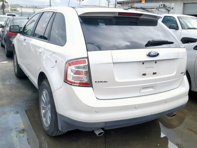 2FMDK3JC1ABA30660 - 2010 FORD EDGE SEL WHITE photo 3