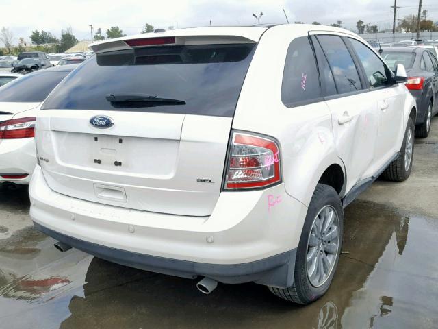 2FMDK3JC1ABA30660 - 2010 FORD EDGE SEL WHITE photo 4