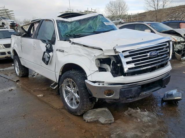 1FTFW1ET3EFA30678 - 2014 FORD F150 SUPER WHITE photo 1