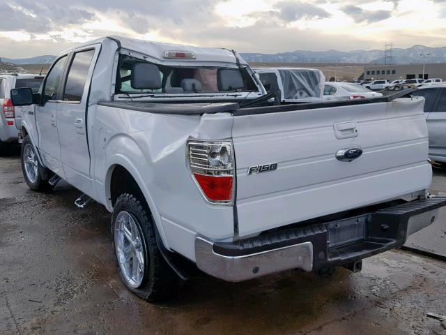 1FTFW1ET3EFA30678 - 2014 FORD F150 SUPER WHITE photo 3