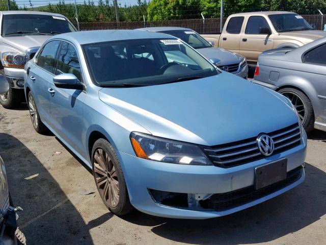 1VWBP7A3XCC104341 - 2012 VOLKSWAGEN PASSAT SE BLUE photo 1