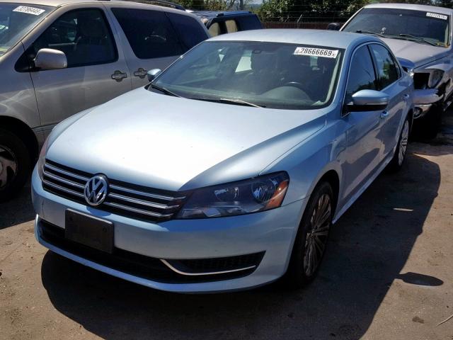 1VWBP7A3XCC104341 - 2012 VOLKSWAGEN PASSAT SE BLUE photo 2