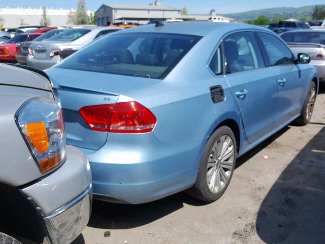 1VWBP7A3XCC104341 - 2012 VOLKSWAGEN PASSAT SE BLUE photo 4