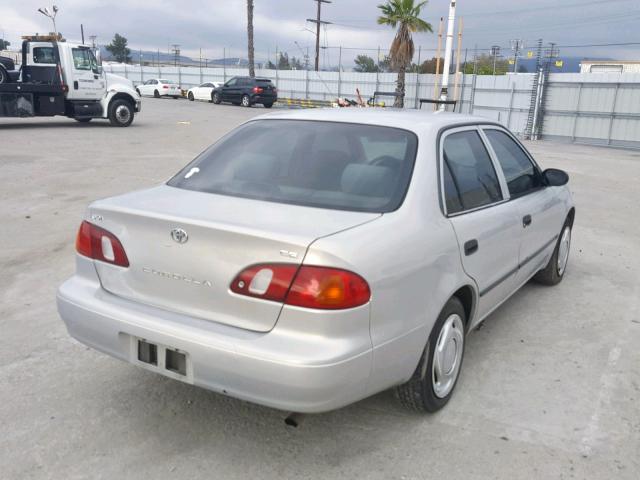 1NXBR12E3YZ393991 - 2000 TOYOTA COROLLA VE SILVER photo 4