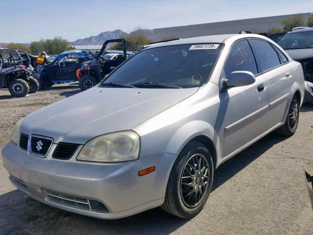 KL5JD52Z44K051051 - 2004 SUZUKI FORENZA SILVER photo 2