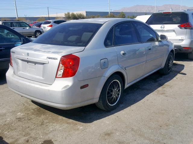 KL5JD52Z44K051051 - 2004 SUZUKI FORENZA SILVER photo 4