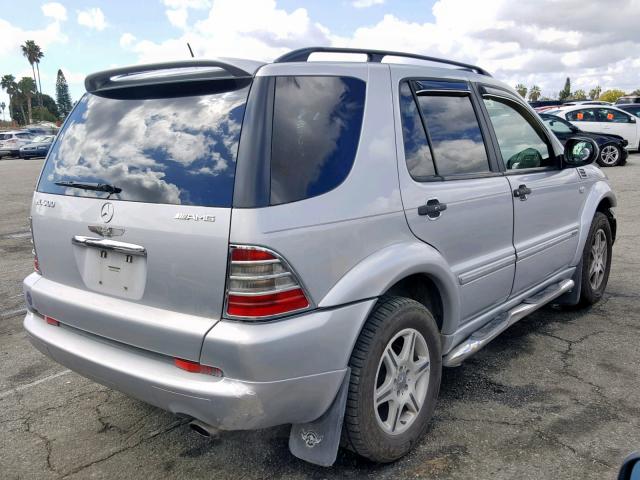 4JGAB54E81A258422 - 2001 MERCEDES-BENZ ML 320 SILVER photo 4