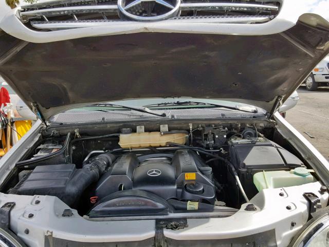 4JGAB54E81A258422 - 2001 MERCEDES-BENZ ML 320 SILVER photo 7