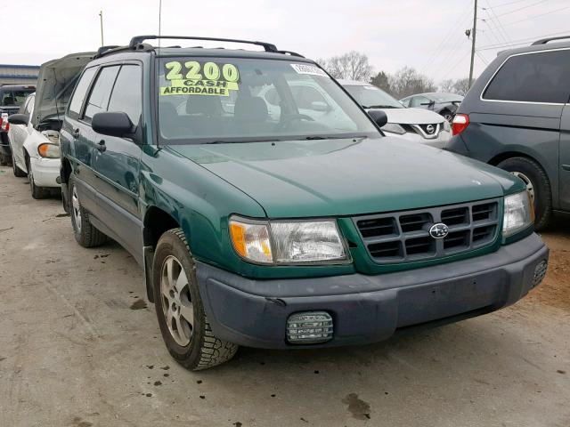 JF1SF6352YH723076 - 2000 SUBARU FORESTER L GREEN photo 1