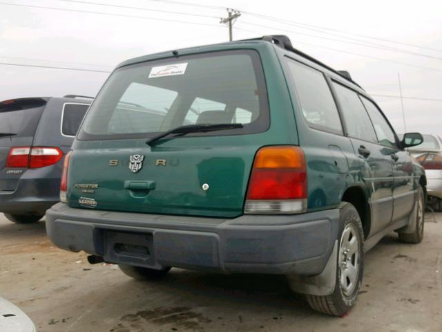 JF1SF6352YH723076 - 2000 SUBARU FORESTER L GREEN photo 4