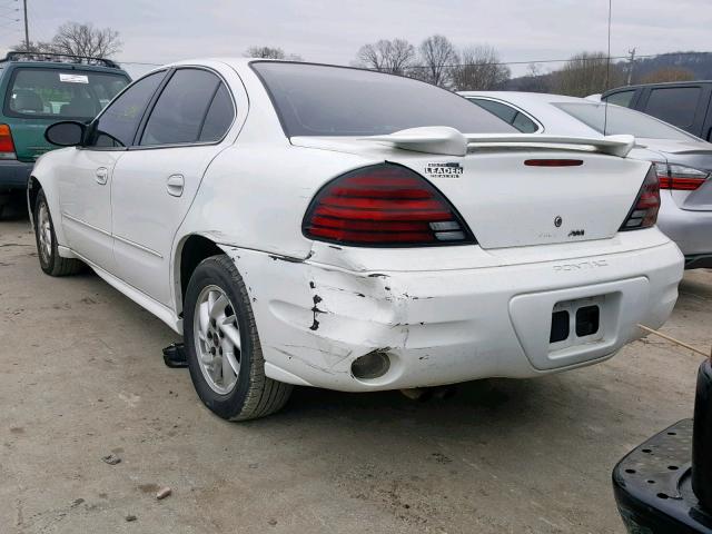 1G2NF52E74M660369 - 2004 PONTIAC GRAND AM S WHITE photo 3