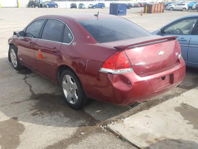 2G1WD58C579270828 - 2007 CHEVROLET IMPALA SUP 勃艮第红 照片 3