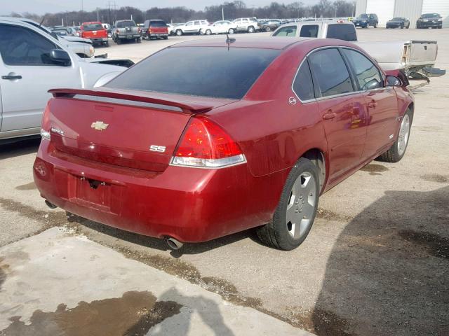2G1WD58C579270828 - 2007 CHEVROLET IMPALA SUP 勃艮第红 照片 4