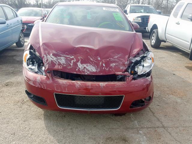 2G1WD58C579270828 - 2007 CHEVROLET IMPALA SUP 勃艮第红 照片 9