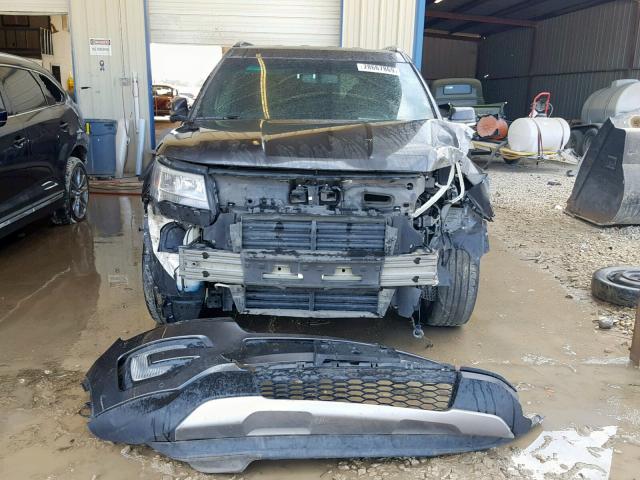 1FM5K8F81HGB47602 - 2017 FORD EXPLORER L GRAY photo 9