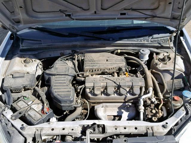 1HGES16444L019298 - 2004 HONDA CIVIC DX SILVER photo 7