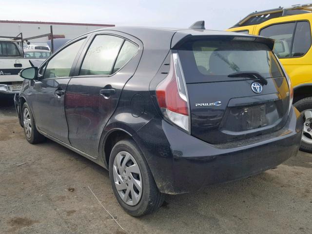 JTDKDTB30F1114783 - 2015 TOYOTA PRIUS C BLACK photo 3